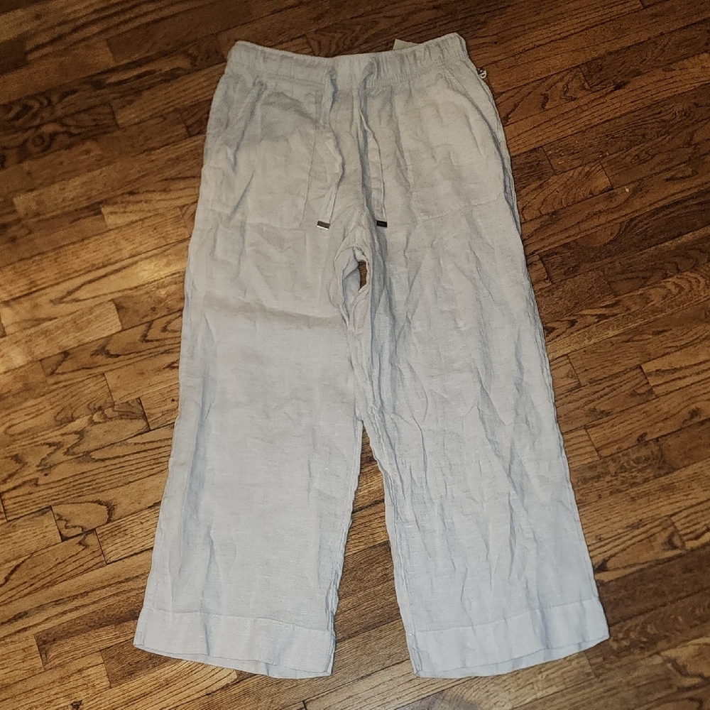 Joie 100% Linen High Rise Wide Leg Pants NWT Size L